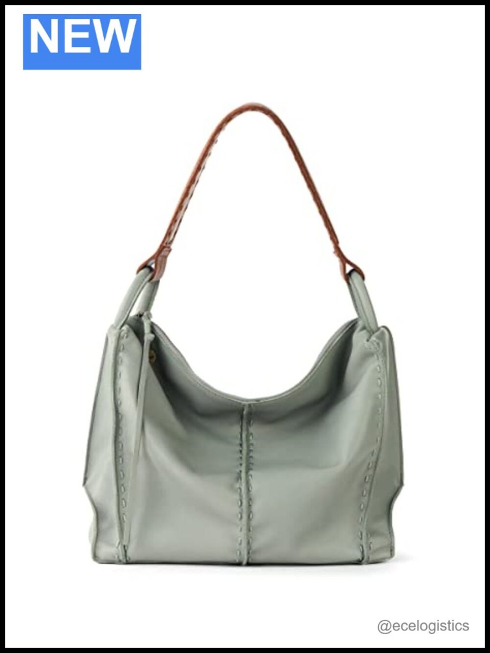 Large Leather Hobo Purse with Zipper Pocket for Women Everyday Travel